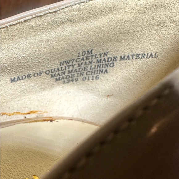 Nine West Nude Beige Peep Toe D'Orsay Platform Pumps Women’s Size 10 Heeled - Picture 7 of 8